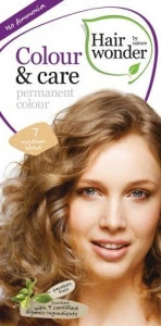 Vopsea par naturala, Colour & Care, 7 Medium Blond, Hairwonder