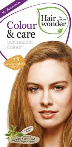 Vopsea par naturala, Colour & Care, 7.3 Medium Golden Blond, Hairwonder