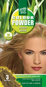 Pudra de hena, Colour Powder Golden blond 50, Hennaplus, 100 gr