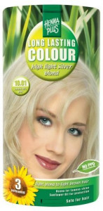 Vopsea par, Long Lasting Colour, 10.01 High Light Silver Blond, Hennaplus