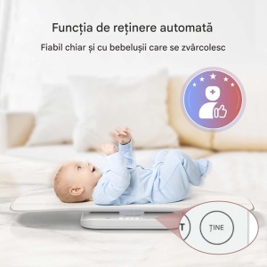 Cântar digital pentru bebeluși, animale și adulți, (Max150 kg), tavă detașabilă - Img 6
