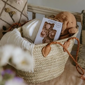 Prima suzetă a bebelușului, set de 4 buc - Floral heart - Blush - Img 2