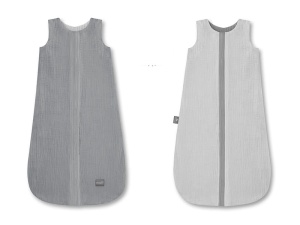 Sac de dormit din muselină, reversibil, 1 TOG M 4-24 luni- Gri