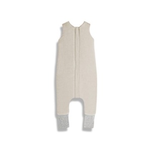 Sac de dormit muselină/bumbac cu 2 fețe cu picioare 1 TOG – 1-2 ani Sand