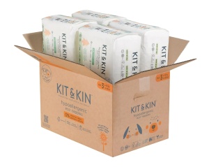 Scutece Hipoalergenice Eco Kit&Kin, Marimea 3, 6-10 kg , 128 buc