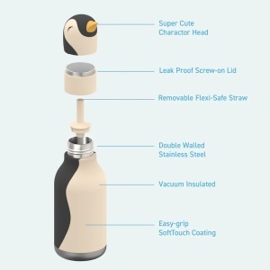 Sticlă termos din oțel inoxidabil Bestie - Penguin - Img 4