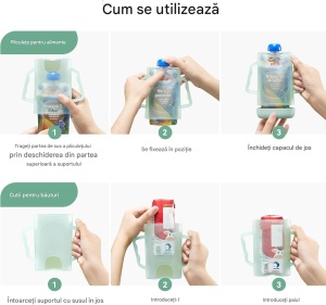 Suport de fixare pentru pungi de piure pentru bebeluși - Img 5