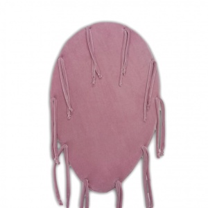 Baby Nest 2 în 1 din catifea, cu saltea și protecție - Dusty pink - Img 6