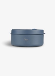 Caserolă termoizolantă cu 2 compartimente, albastră, 400ml