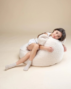 Cream White Bear Beanbag - Img 5