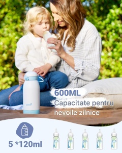 Încălzitor mobil super-rapid 600 ml – lapte matern și apă, baterie 10.000 mAh, perfect pentru călătorii - Img 6