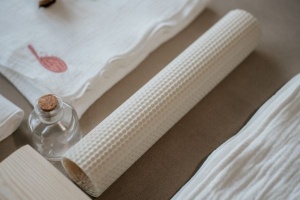 Trusou botez muselină cu păturică - Img 2