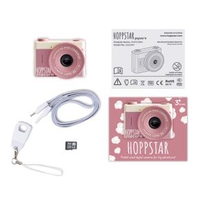 Aparat foto video digital pentru copii – Hoppstar Popcorn Pink Dusk - Img 4