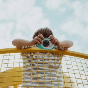 Cameră foto-video digitală pentru copii KIDYCAM - Cyan - Img 3