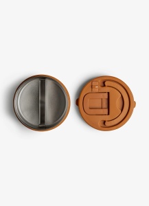 Caserolă termoizolantă cu 2 compartimente, caramel, 400ml - Img 6
