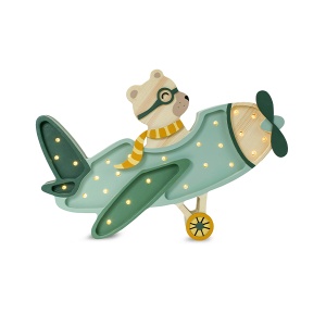 Lampă Vintage Aircraft - Khaki Pastel Bear