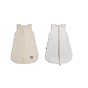 Sac de dormit din muselină, reversibil, 1 TOG S 0-4 luni- Sand