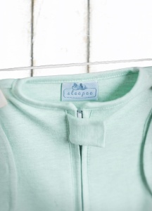 Săculeț Swaddle pentru infașat, din bumbac + căciulița – Second step Mint - Img 2