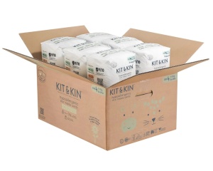 Scutece Hipoalergenice Eco Kit&Kin Chilotel Maxi, Marimea 4, 9-15 kg, 132 buc