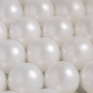 Set 50 de bile pentru piscina uscată- Alb perlat