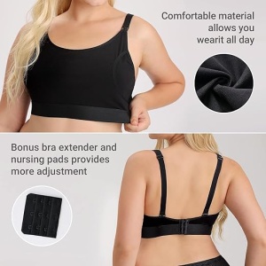 Sutien 2 in 1 The Original, pentu pompare, alaptare Hands Free – Negru - Img 4