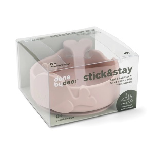 Bol și linguriță pentru bebeluși din silicon Stick&Stay - Wally - Img 2