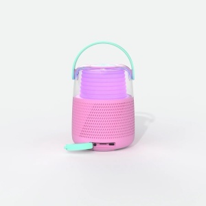 Boxă bluetooth și set Karaoke - Roz - Img 2