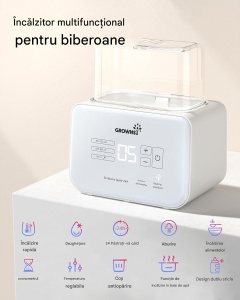 Încălzitor și sterilizator biberoane 9-în-1 – încălzire rapidă, decongelare, fără BPA, cu afișaj LCD - Img 2