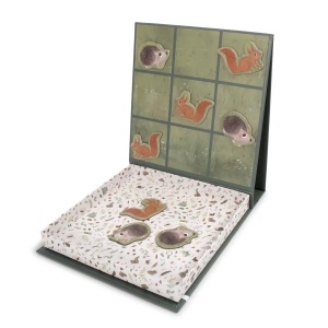 Joc magnetic X și 0, Tic Tac Toe - Forest friends