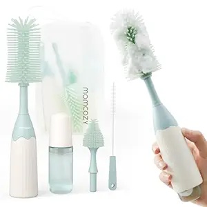 Kit inovator pentru sticle cu design Push-Press Momcozy