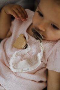 Lanț cu clips pentru suzetă Boho – Rose - Img 4