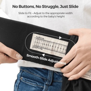 Marsupiu ergonomic pentru nou-născuți WeeSnug, 0–6 luni - 3-11 kg Negru - Img 6