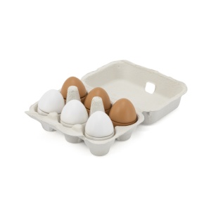 Ouă din lemn jumătăți (6 pcs) - Img 2