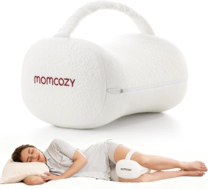 Pernă ergonomică pentru genunchi din spumă cu memorie, cu curea reglabilă
