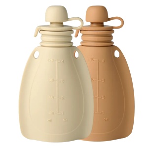 Recipient din silicon pentru smoothie, set 2 bucăți, 120 ml