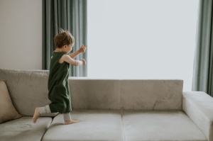 Sac de dormit muselină/bumbac cu 2 fețe cu picioare 1 TOG – 3-4 ani Sand - Img 4