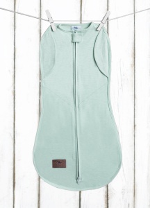 Săculeț Swaddle pentru infașat, din bumbac + căciulița – Second step Mint - Img 3