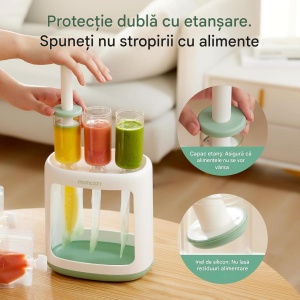 Stație pentru umplerea pungilor cu hrană pentru bebeluși + pungi reutilizabile, fără BPA - Img 5