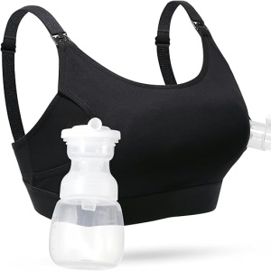 Sutien 2 in 1 The Original, pentu pompare, alaptare Hands Free – Negru