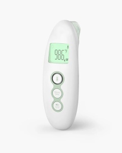 Termometru digital cu infraroșu pentru frunte și ureche, fără contact, pentru bebeluși, copii și adulți cu alarmă la febră