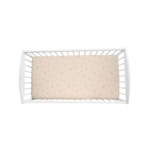 Cearșaf cu elastic pentru pătuț 120 × 60 cm – Cream