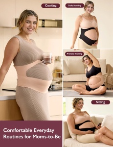 Centură pentru susținerea greutății abdominale pentru gravide -BumpEase – Ergonest Maternity Belly Band - Img 6