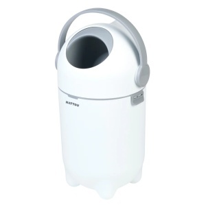 Coș anti-miros pentru scutece Dropy - Alb, 27 cm - Img 2
