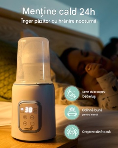 Încălzitor multifuncțional 10-în-1 pentru biberoane – control temperatură, temporizator, oprire automată, potrivit pentru laptele matern - Img 3