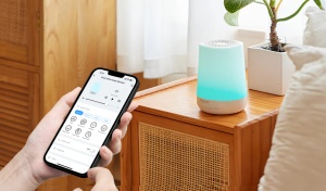 Lampă de veghe si Aparat de sunete "white noise" – Control Mobil Baby Momcozy - Img 2
