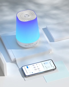 Lampă de veghe si Aparat de sunete "white noise" – Control Mobil Baby Momcozy - Img 9