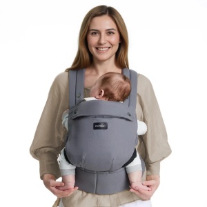 Marsupiu ERGONOMIC PureHug - gri, Momcozy