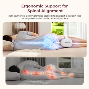 Pernă ergonomică pentru genunchi din spumă cu memorie, cu curea reglabilă - Img 8
