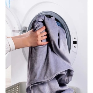 Pernă pentru gravide în formă U Velvet – Dark Grey - Img 3