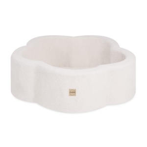 Piscină uscată cu 200 de bile - Flower boucle Crem